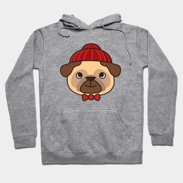 Beanie Pug Is Kawaii And Cute Hoodie by happinessinatee